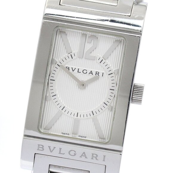 BVLGARI Rettangolo RT39S Silver Dial Quartz Ladies Watch_885251 - Picture 1 of 6